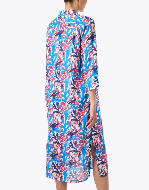 Kallan Coral Multi Print Dress