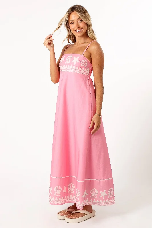 Kristen Dress - Pink Shell