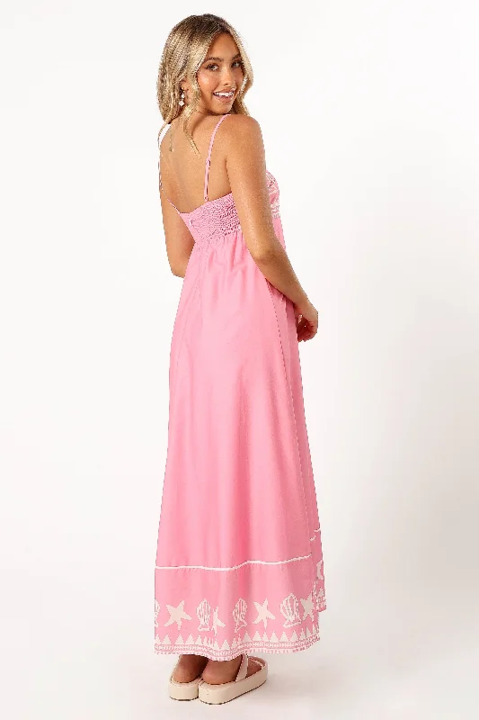 Kristen Dress - Pink Shell