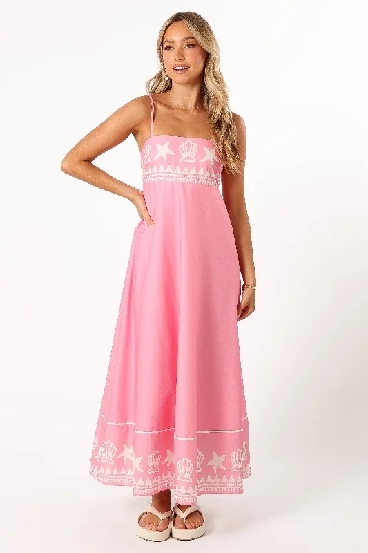 Kristen Dress - Pink Shell