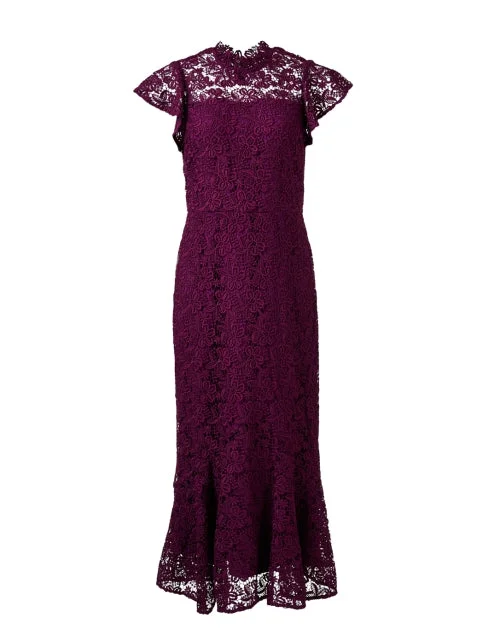 Lea Purple Lace Dress