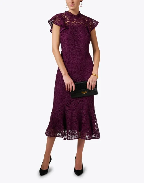 Lea Purple Lace Dress