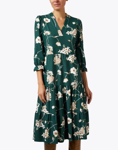 Maggie Green Floral Dress