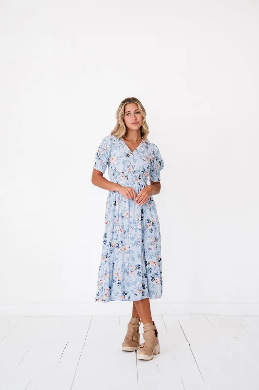 Margo Dress in Sky Blue