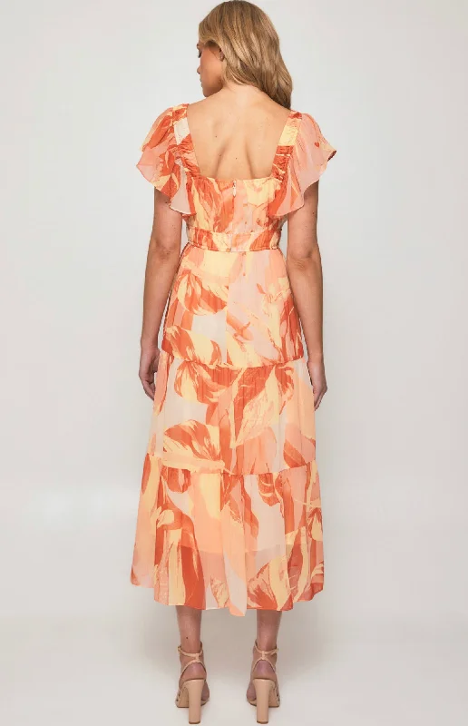 MOLLY MAXI DRESS -ORANGE