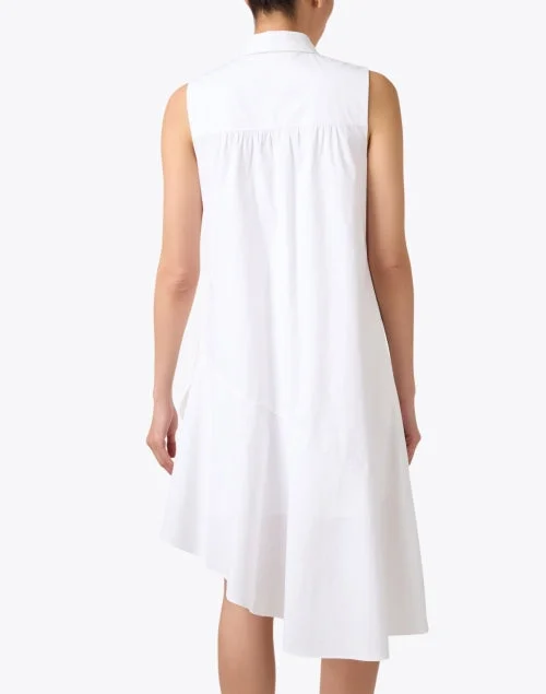 Monique White Asymmetrical Dress