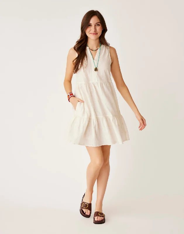 Nellie Eyelet Dress: Birch