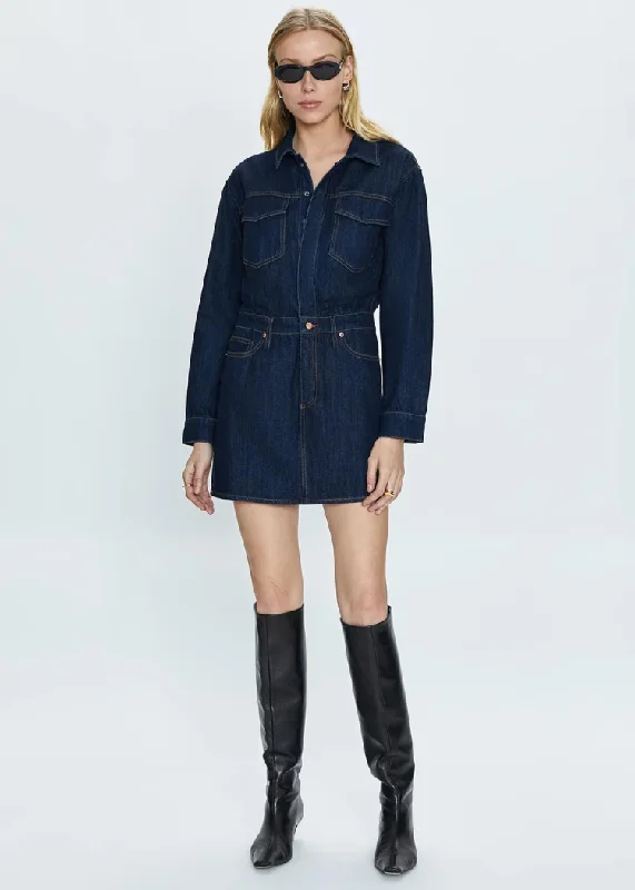 Pistola Nina Denim Mini Dress-IGGY