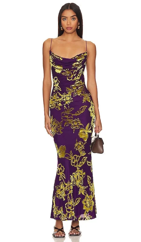 PRETORIA MAXI DRESS -VIOLET