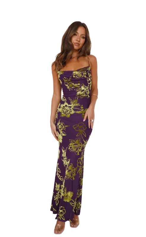 PRETORIA MAXI DRESS -VIOLET