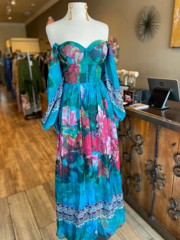 Printed O/S Flowy Dress FINAL SALE