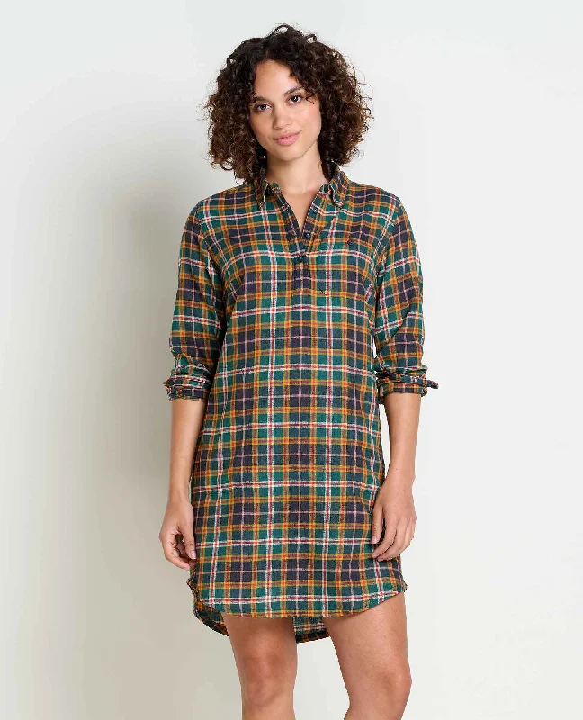 Re-Form Flannel Shirtdress