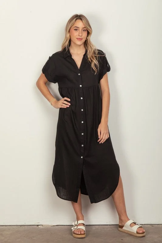 River Buttonup Maxi dress