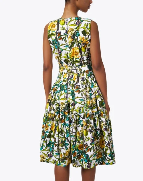 Rose Yellow Multi Print Cotton Dress