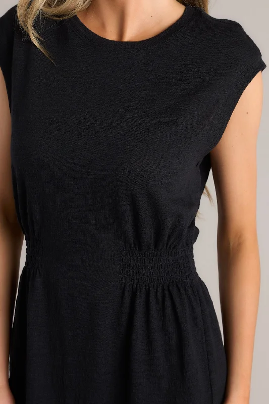 Z-Supply Rowan Textured Knit Black Mini Dress