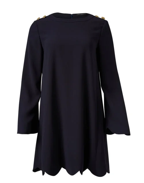 Ruodana Navy Shift Dress