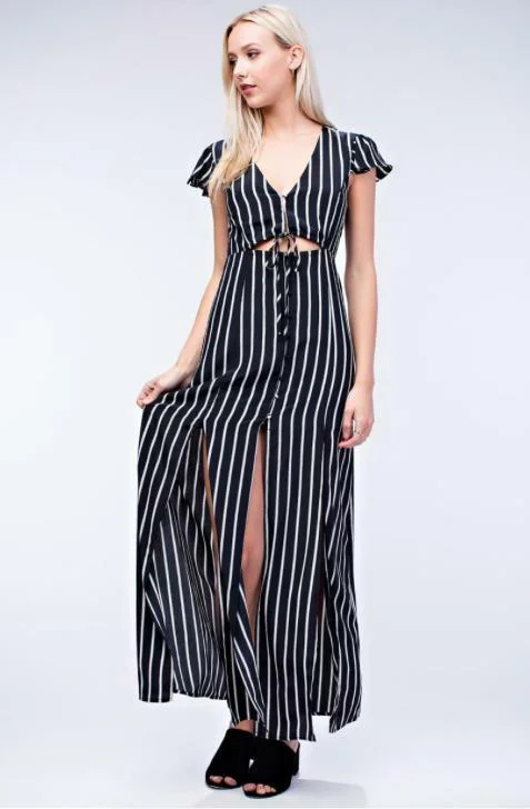 Sand Key Striped Maxi Dress