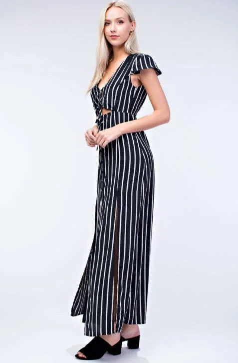 Sand Key Striped Maxi Dress