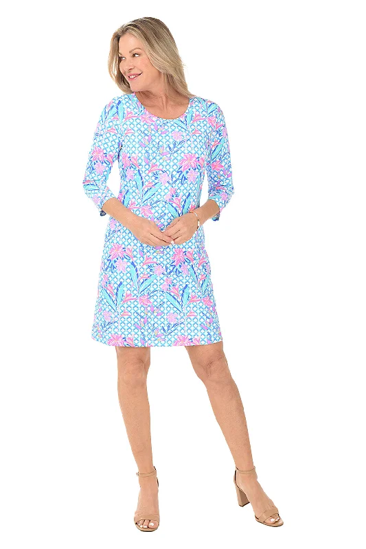 Tropical Trellis UPF50+ Travel Dress