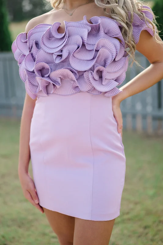 Strapless Ruffle Dress