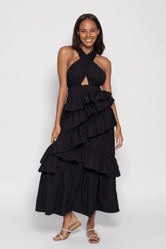 SUZETTE LONG DRESS BLACK