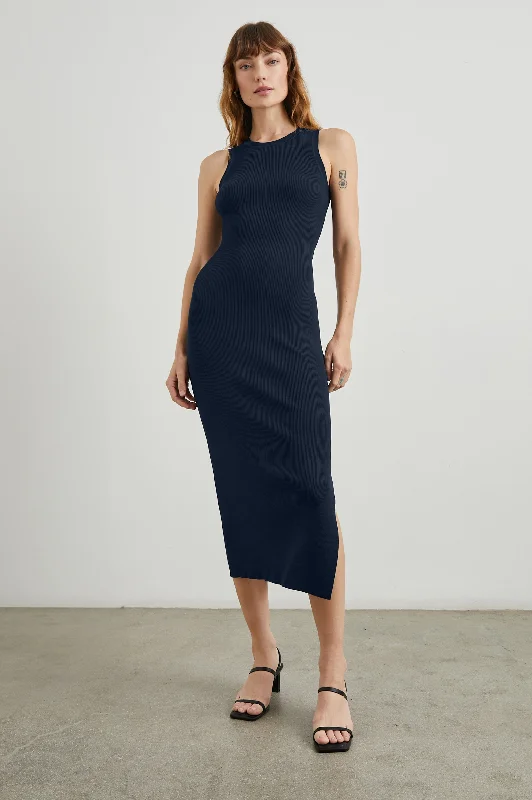 SYD DRESS - NAVY