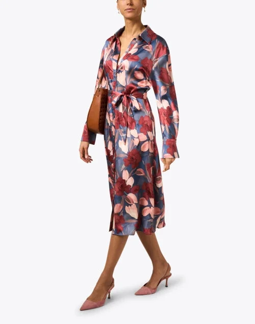 Twilight Multi Floral Shirt Dress