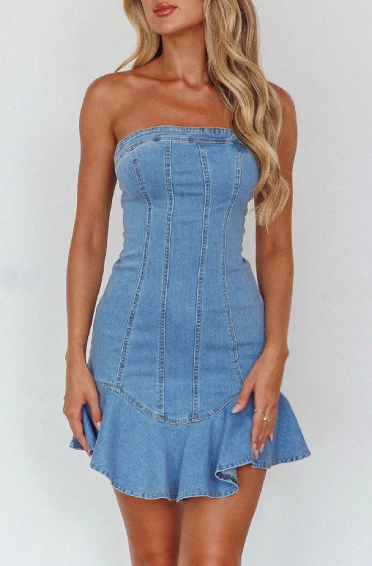 CALI MINI DRESS -DENIM