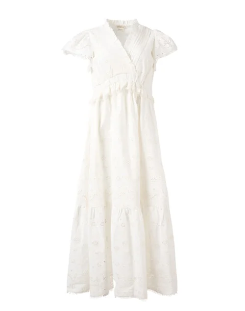 Varah White Eyelet Dress