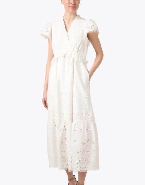 Varah White Eyelet Dress