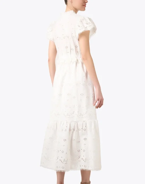 Varah White Eyelet Dress