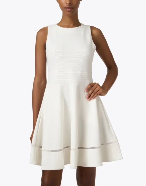 White Fit and Flare Dress