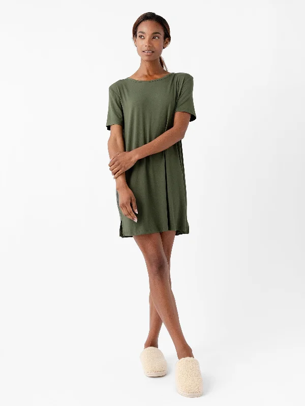 Women's Bamboo Stretch Knit Sleep Dress